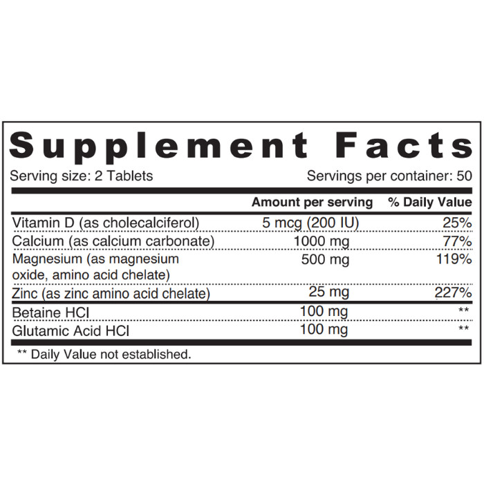 Sunshine Nutrition Calcium Magnesium Zinc With Vitamin D 100 Tablets