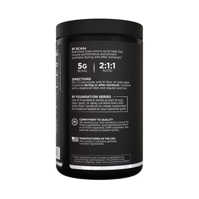 Rule 1 BCAAs Pineapple Blast Amino Acid Powder 60 Servings, 450g