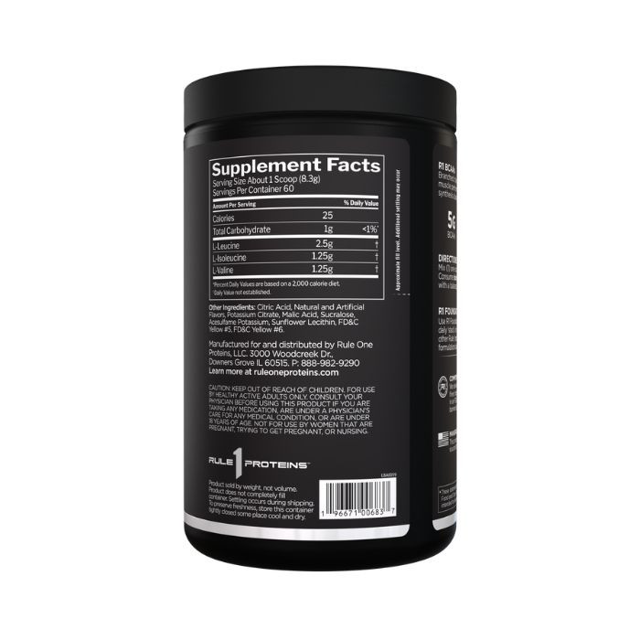 Rule 1 BCAAs Pineapple Blast Amino Acid Powder 60 Servings, 450g