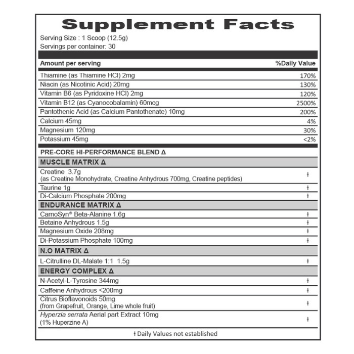 Muscle Core BCAA Watermelon, Amino Acid Recovery, Endurance and Hydration, 30 Servings