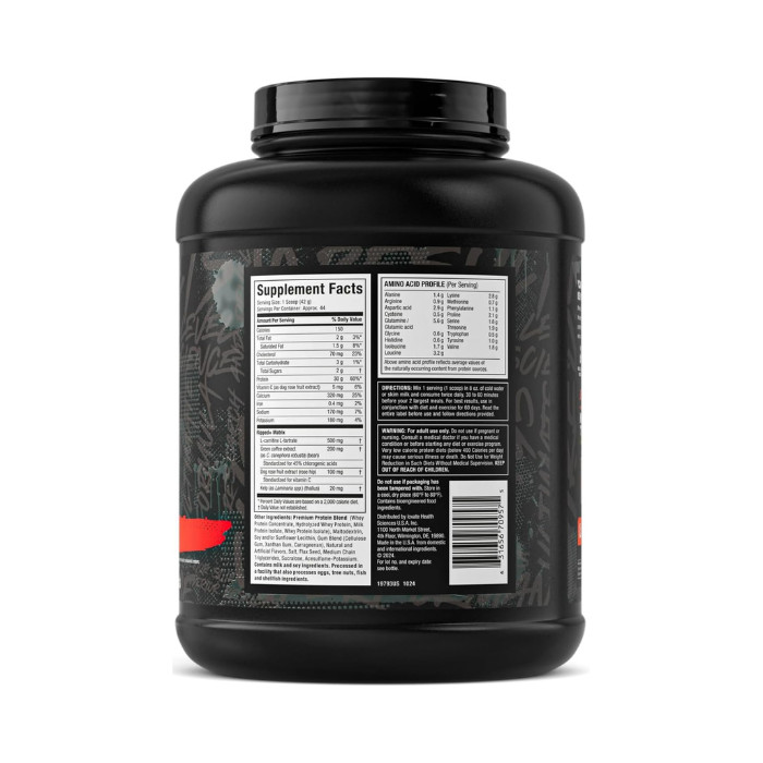Muscle Tech Nitro Tech Ripped Whey Powder Vanilla with L-Carnitine, CLA & Green Coffee Extract, 4lb