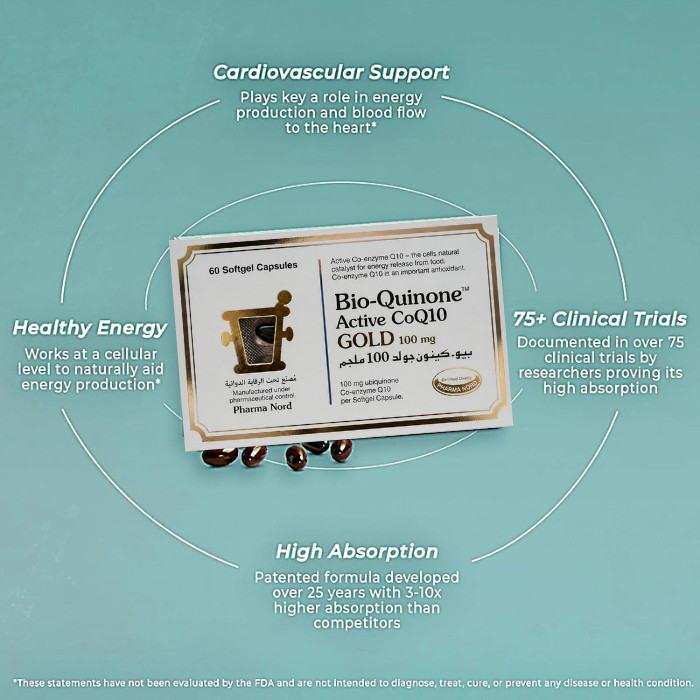Bio-Quinone Active Coq10 Gold 100 mg Softgel Capsule 60's