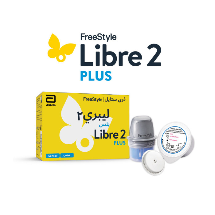 Freestyle Libre 2 Plus Sensor, Continuous Glucose Monitoring – 1 Pack