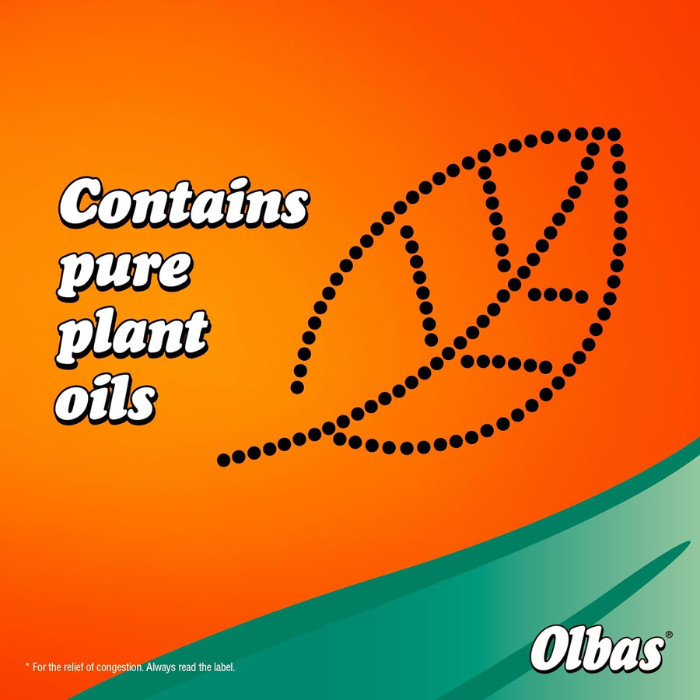 Olbas Inhalant Decongestant Oil, Natural Vapour Relief for Blocked Nose, Cold & Sinus Congestion, 12ml