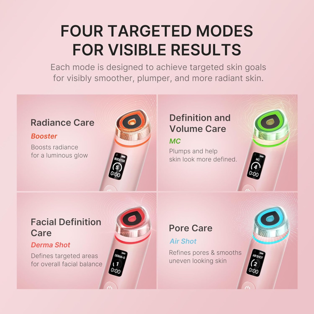 Medicube AGE-R Booster Pro Facial Device Pink, Advanced Microcurrent Lifting, Firming & Radiance Booster
