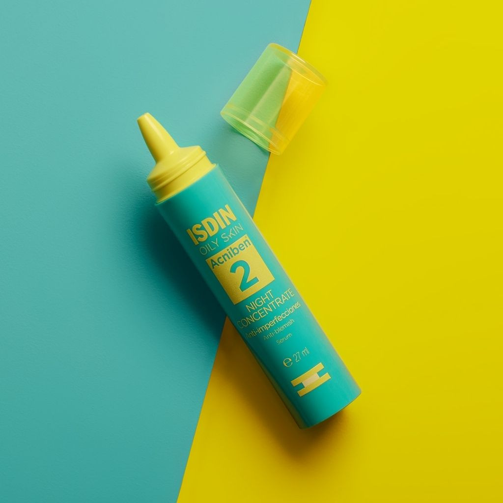 Isdin Acniben 2 Anti-Blemish Night Concentrate for Acne-Prone Skin with AHA & Niacinamide, 27ml