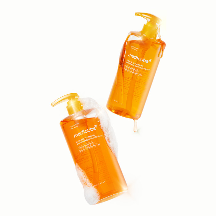 Medicube Kojic Acid Turmeric Vita Body Wash with Niacinamide & AHA/BHA/PHA, 400ml