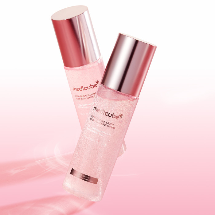 Medicube PDRN Pink Collagen Glow Jelly Mist Serum with Niacinamide & Hyaluronic Acid, 100ml