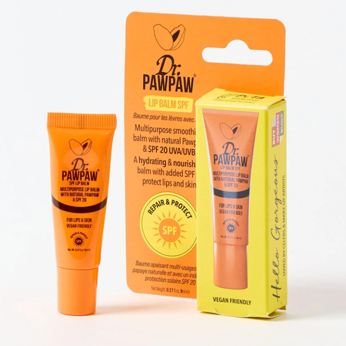 Dr. Paw Paw Multipurpose Lip Balm with (SPF30) Hydrating Papaya Lip & Skin Balm, Vegan & 99% Natural, 8ml