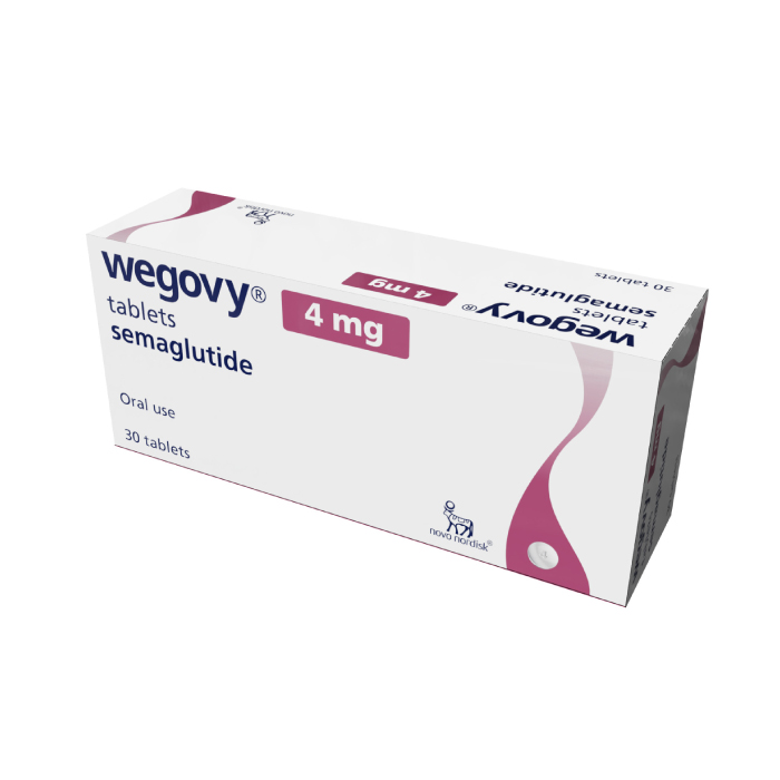 Wegovy 4mg GLP-1 Pill, 30 Tablets, for Weight Loss Support