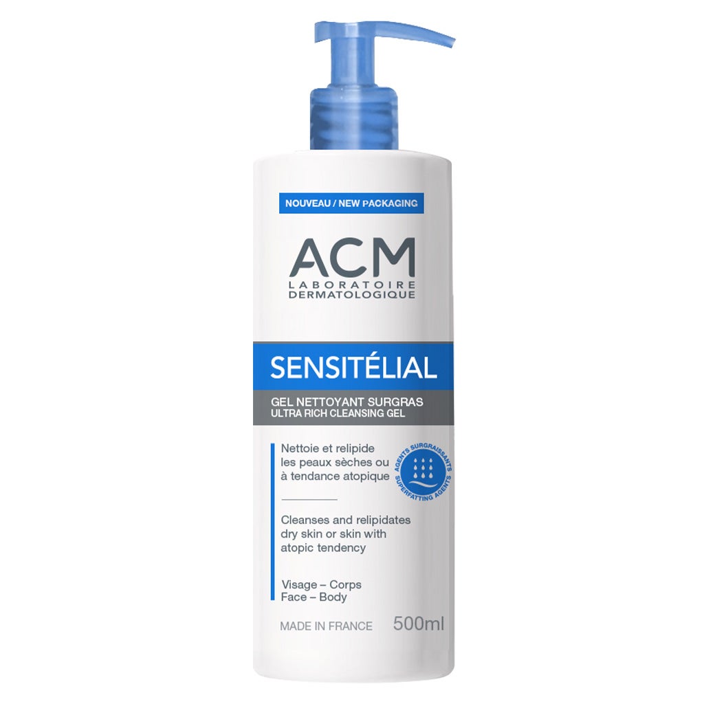 ACM Sensitelial Face & Body Ultra Rich Cleansing Gel 500ml
