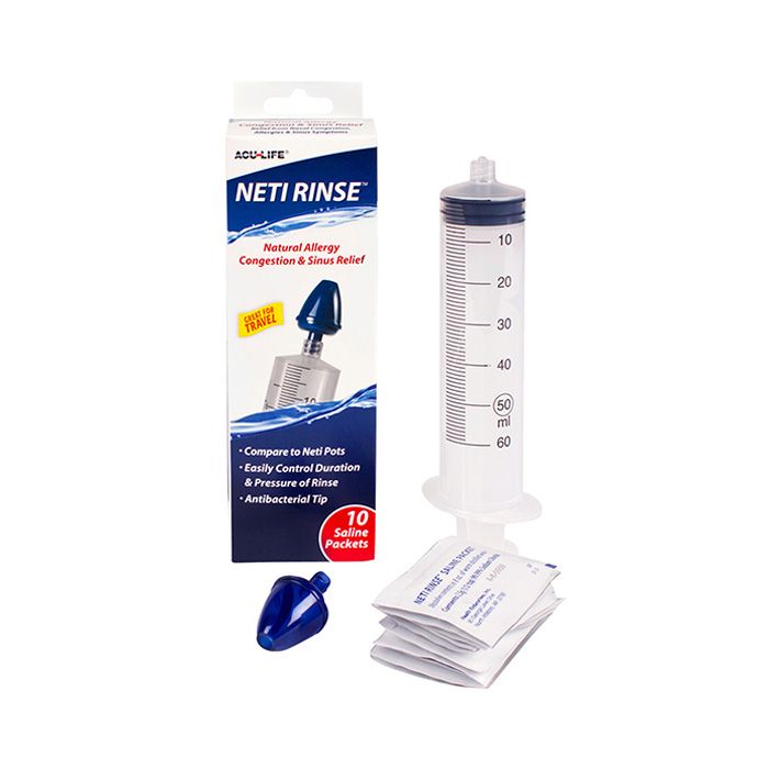 شطف نيتي من أكيو لايف (غسول ملحي للأنف والجيوب الأنفية) 10 حبات