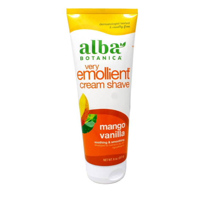 Alba Shave Cream Mango Vanilla 8 Oz