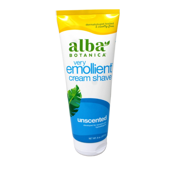 Alba Shave Cream Unscented 8 Oz