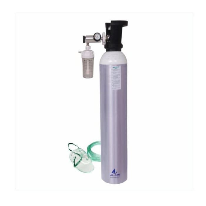 Alcan Oxygen Cylinder 250L With Inbuild Regulator Water Capacity
