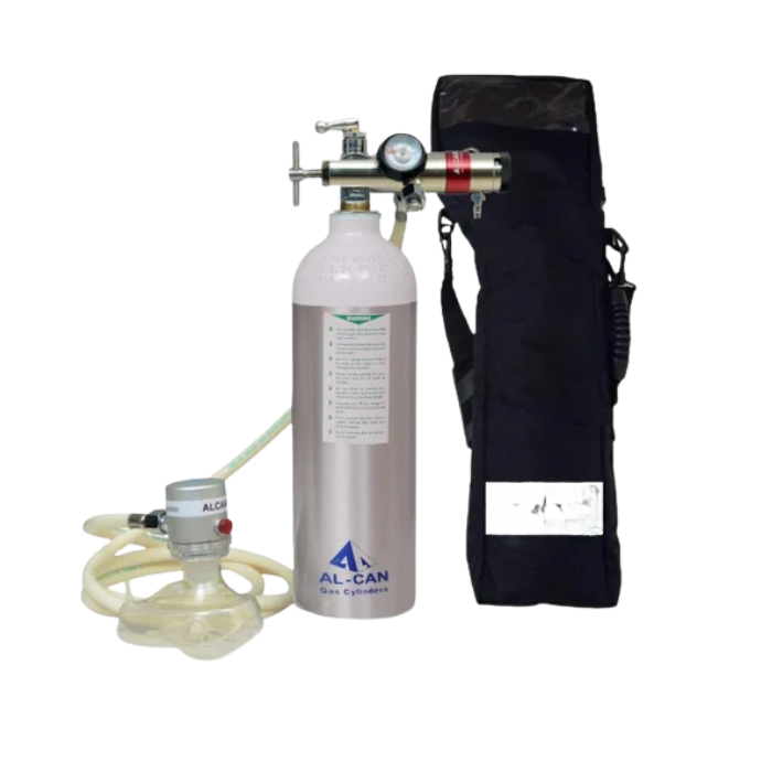 Alcan Oxygen Cylinder 330L W/ Pin Index Valve Water Capacity