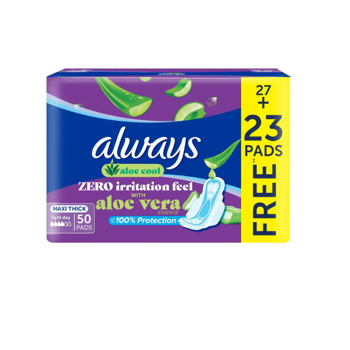 Always Clean & Dry Maxi Thick Sanitary Pad 50s