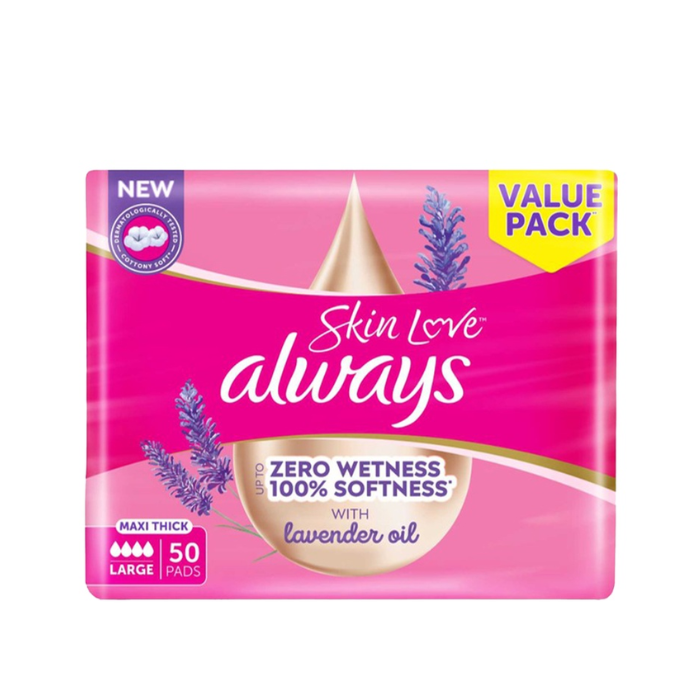 Always Skin Love Maxi Thick Large Sanitary Pad 50s
