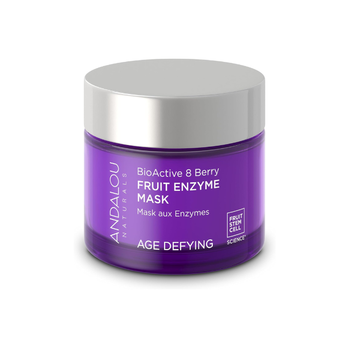 Andalou Age Defying Bioactive 8 Berry Fruit Enzyme Mask, Revitalizing and Firming Exfoliating Treatment, 50ml
