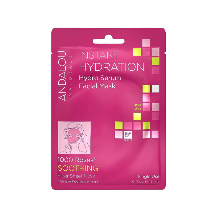 Andalou Instant Hydration Hydro Serum Facial Mask - 6 Pieces