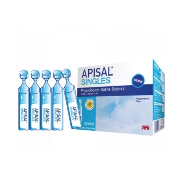 Apisal Singles Physiological Saline Soln SDU 5ml X 30s