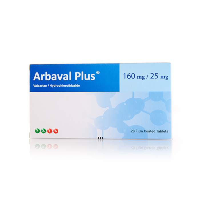 Arbaval Plus 160MG/25MG Tab 28s