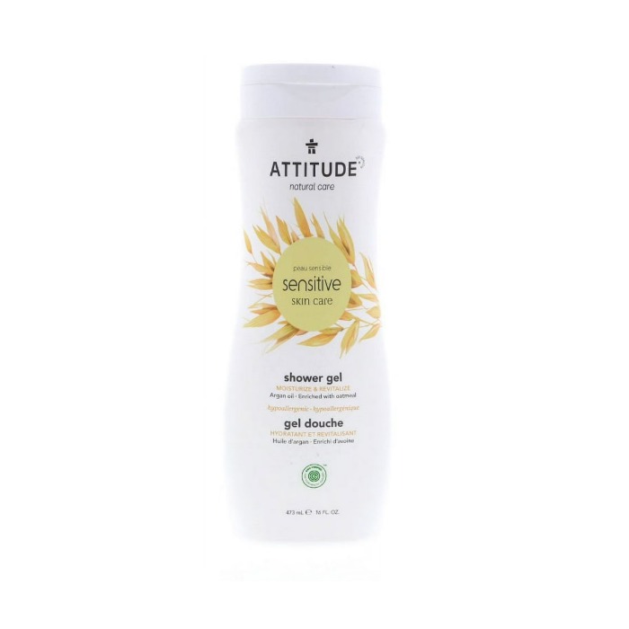Attitude Natural Shower Gel  Moisturizing & Revitalize Argan Oil 473 ml