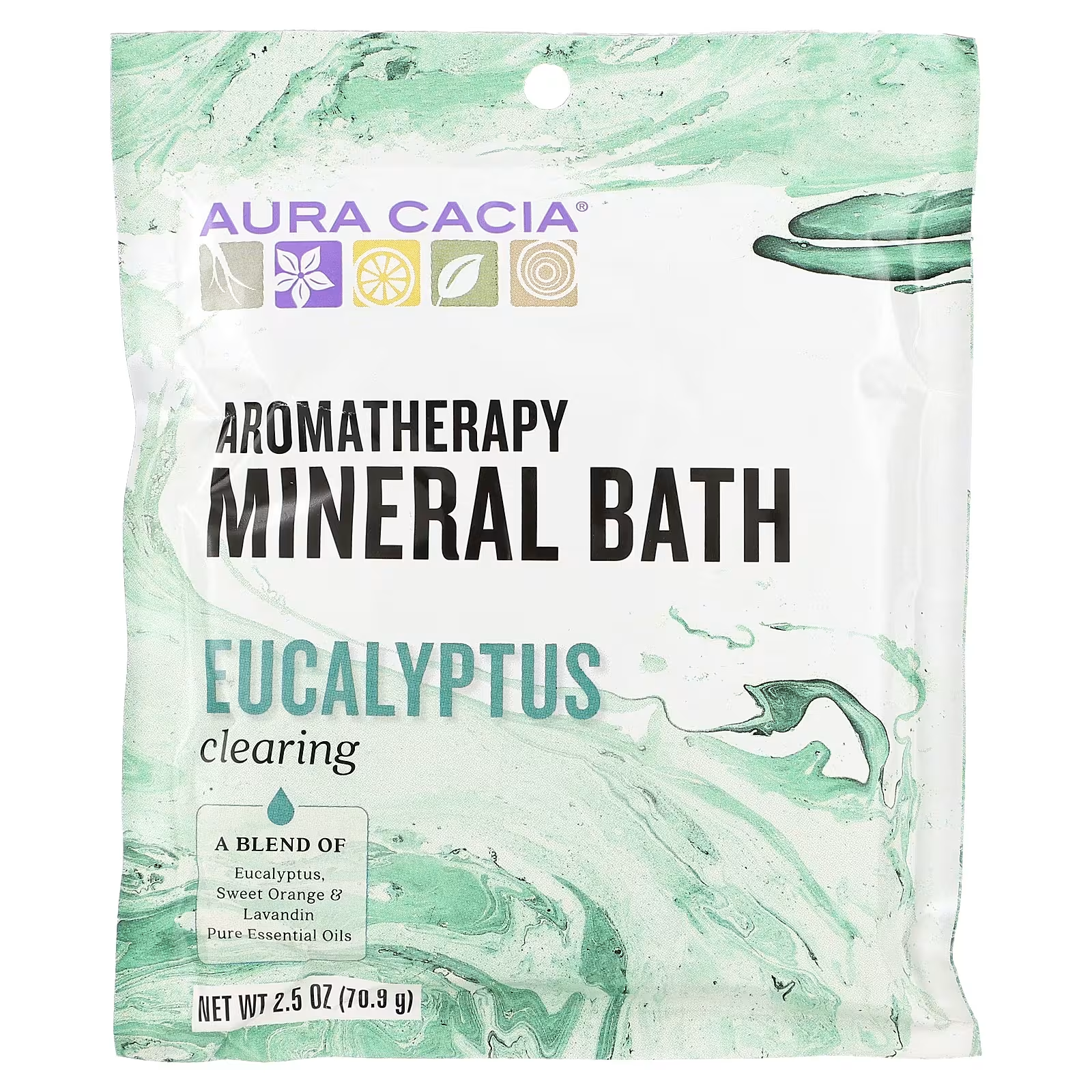 Aura Cacia Clearing Eucalyptus Mineral Bath 70.9 g