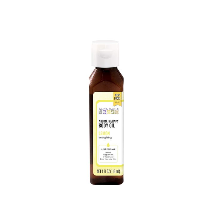 Aura Cacia Energizing Lemon Body Oil 118 ml