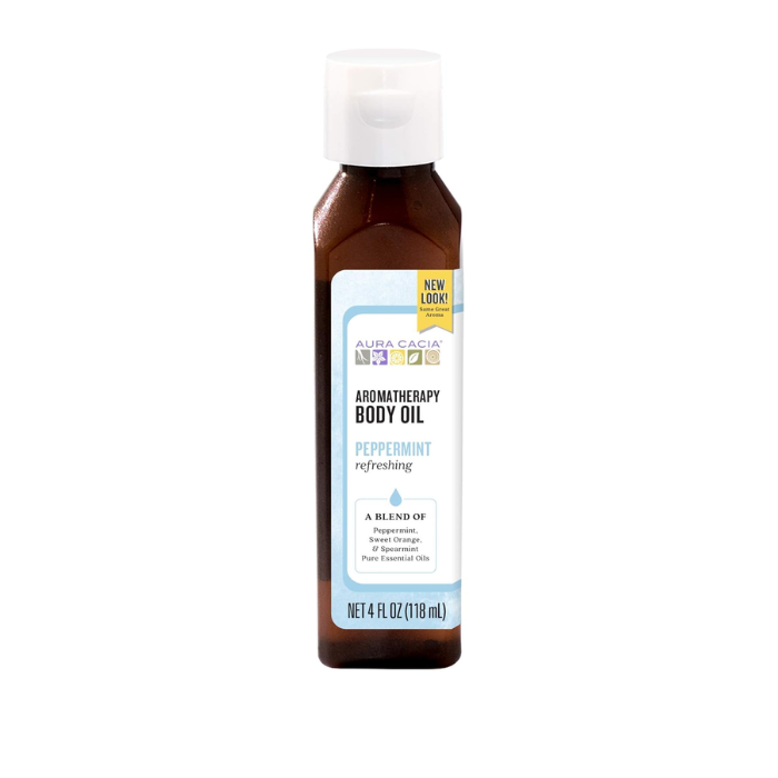 Aura Cacia Refreshing Peppermint Body Oil 118ml