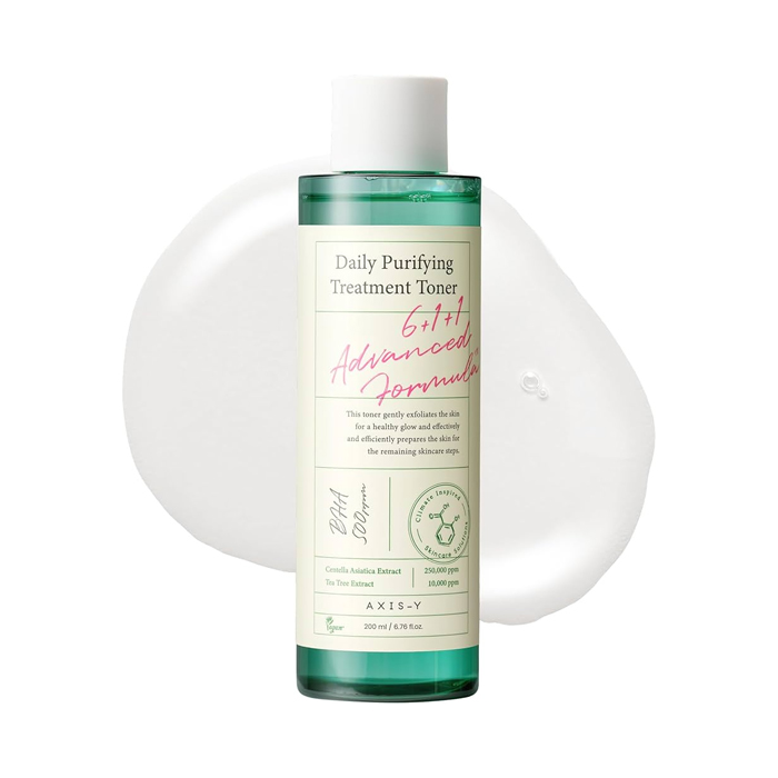 Axis-Y Daily Purifying Treatment Toner - Calming, Acne-Fighting, Pore-Refining Korean Skincare 200ml