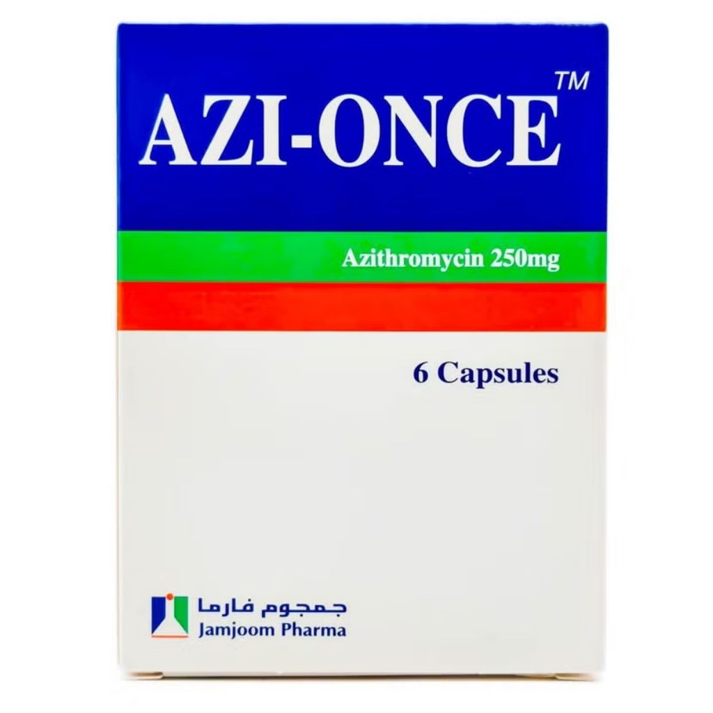 AZI-ONCE 250MG CAP (HARD GELATIN) 6S BLISTER