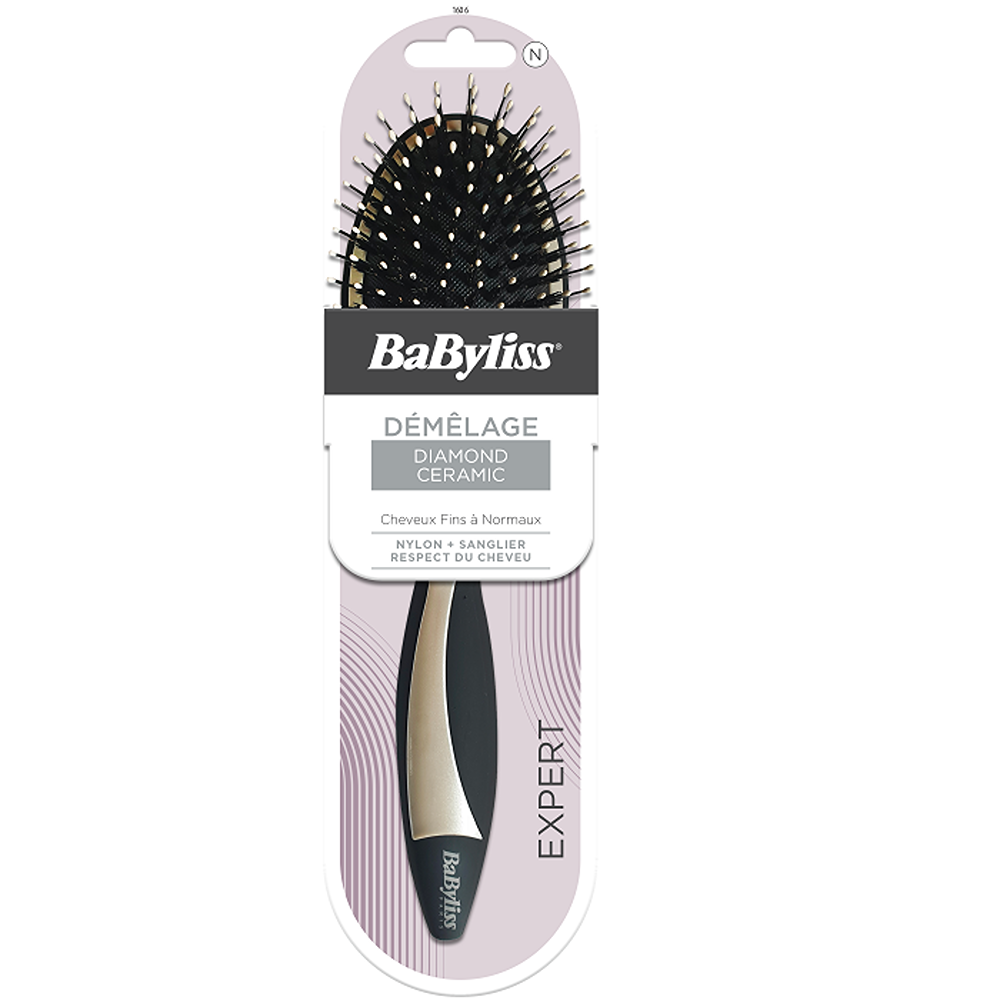 Babyliss Diamond Ceramic Hair Brush Nylon Boar