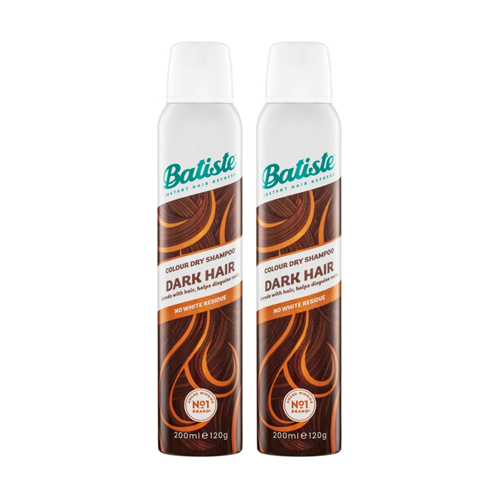 Batiste Colour Dry Shampoo Dark Hair 200ml Twin Pack Promo