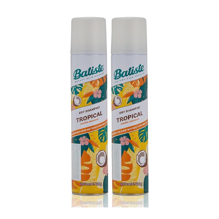 Batiste Dry Shampoo Tropical 200ml Twin Pack Promo
