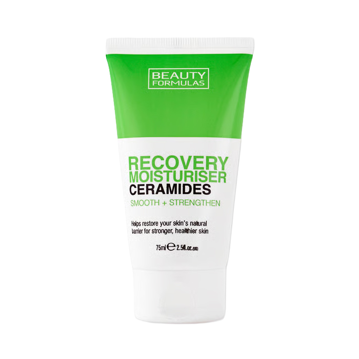 Beauty Formulas Ceramides Recovery Moisturizer with Flax, Grape & Castor Oils, 75ml