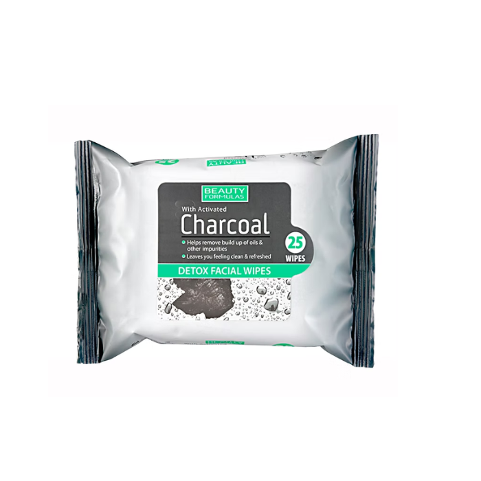 Beauty Formulas Charcoal Wipes 25 Wipes