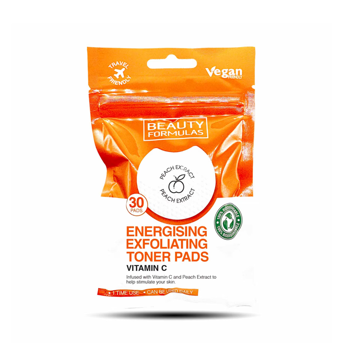 Beauty Formulas Energising Exfoliating Toner Pad 30s