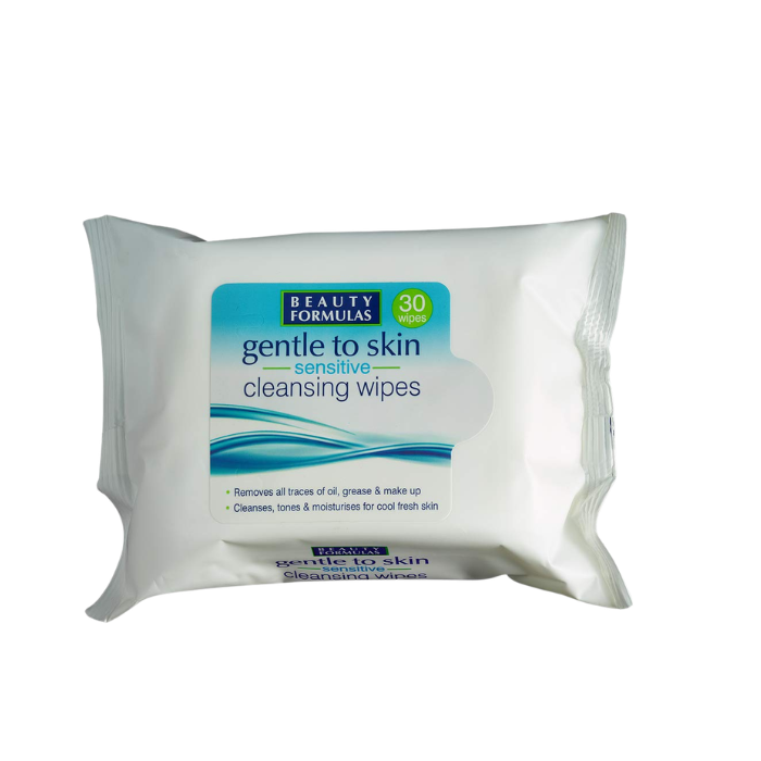 Beauty Formulas Gentle Sensitive Cleansing Wipes 30's