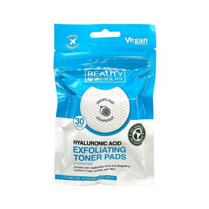 Beauty Formulas Hydrating Exfoliating Toner Pad 30s