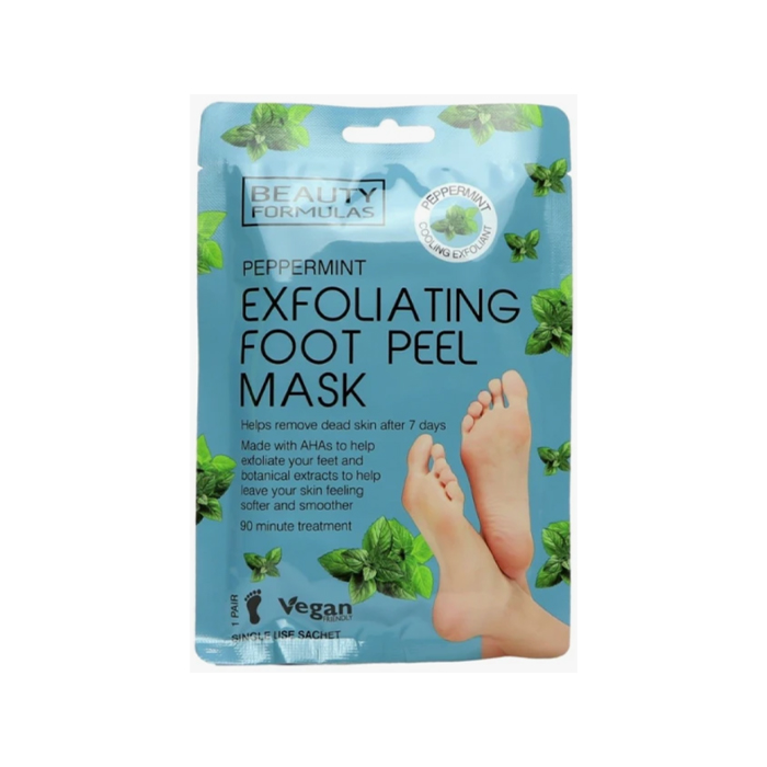 Beauty Formulas Peppermint Exfoliating Foot Peel Mask