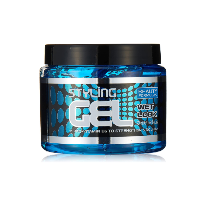 Beauty Formulas Styling Gel 500 ml Wet Look (Blue)