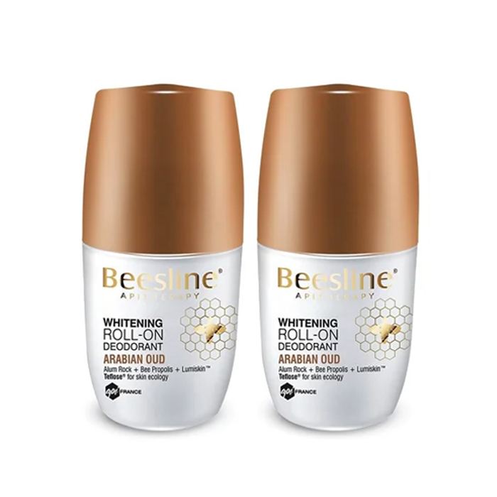 Beesline Deodorant Whitening Roll-On Arabian Oud 50ml  1+1 Promo