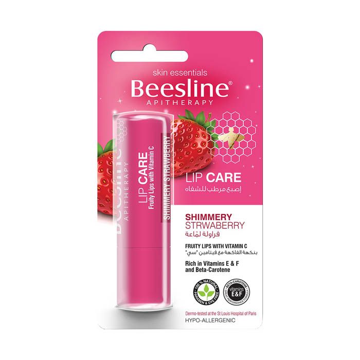 Beesline Lip Care Shimmery Strawberry 4 ml
