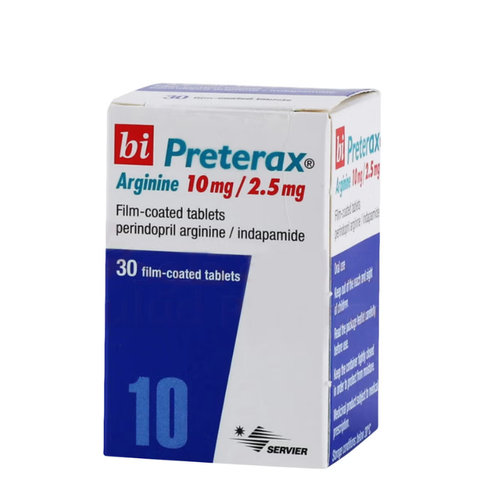 BI PRETERAX ARGININE 10MG/2.5MG FC TABS 30S BOTTLE