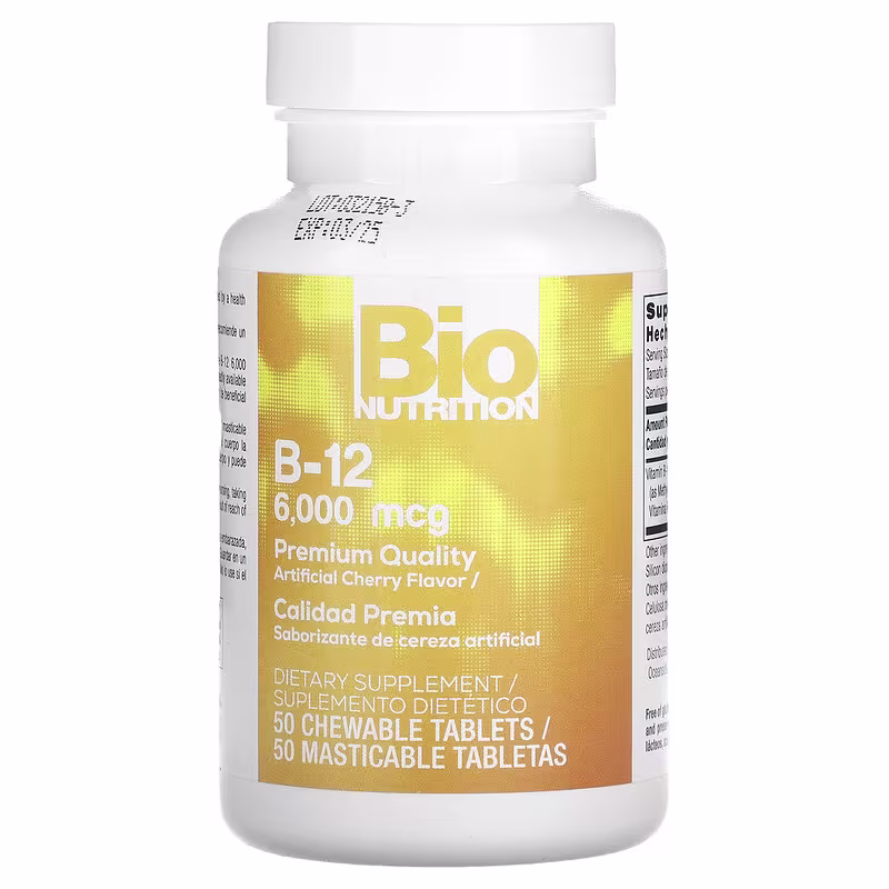 Bio Nutrition B12 6000 Mcg 50 Tablets