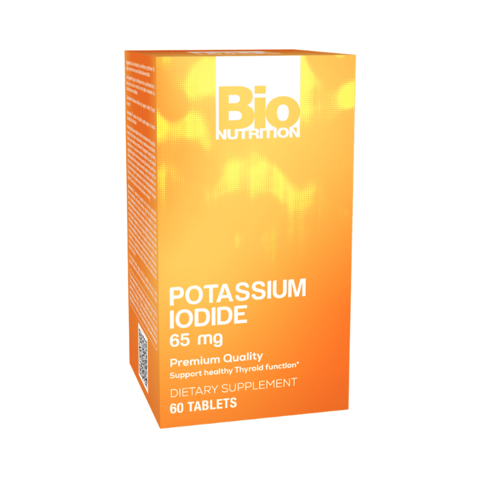 Bio Nutrition Potassium Iodide 65MG Tab 60s 03341