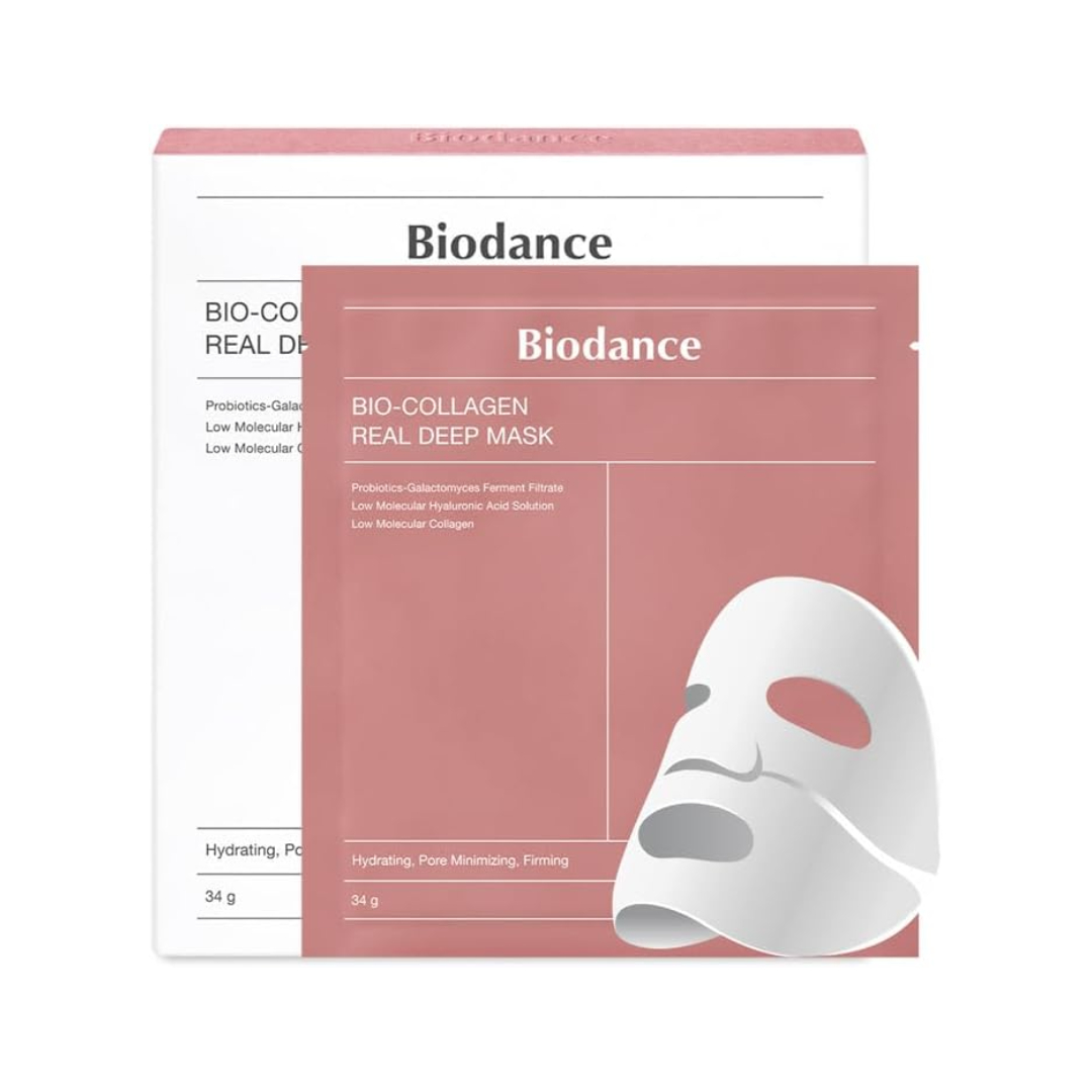Biodance Bio Collagen Real Deep Hydrogel Sheet Mask, Pore Refining and Elasticity Boost, 34g