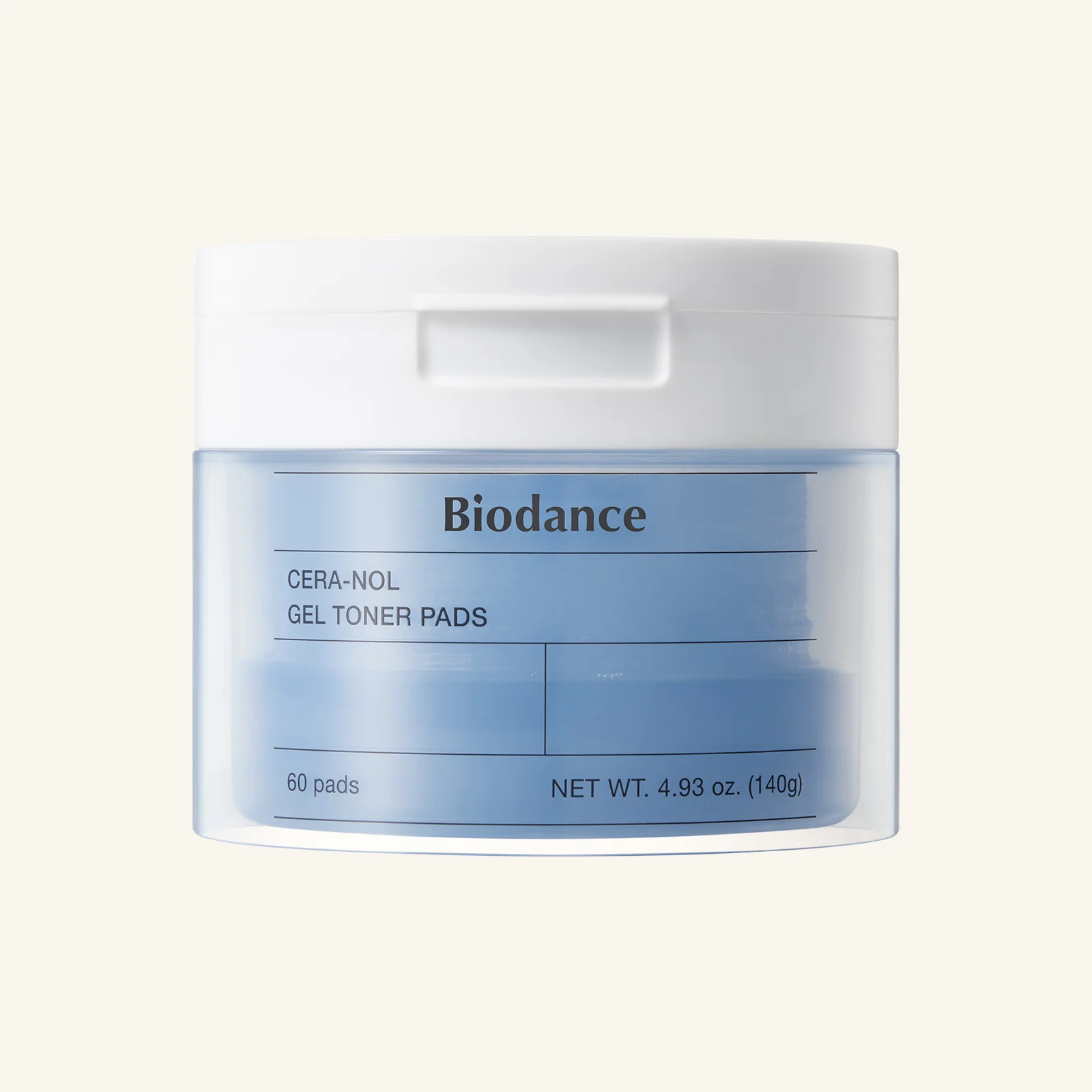 Biodance Cera-Nol Gel Toner Pads, Soothing Hydration, Barrier Repair, Sensitive Skin, 60s