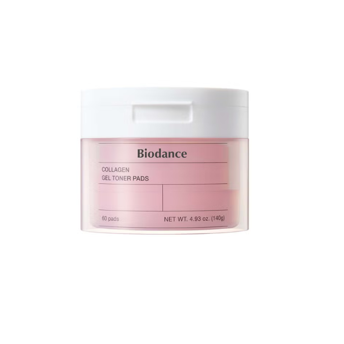 Biodance Collagen Gel Toner, Pore Refining, Elasticity Boost and Hydrating Pads, 60s